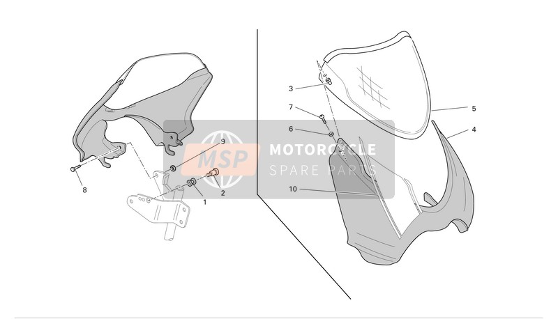 Ducati MONSTER S4R Eu 2006 Carenado de faros para un 2006 Ducati MONSTER S4R Eu