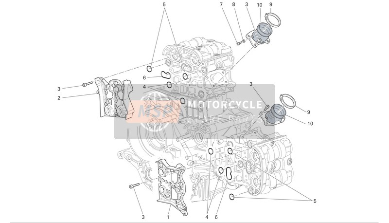 85250251A, Guarnizione Alluminio 6X10X1, Ducati, 2