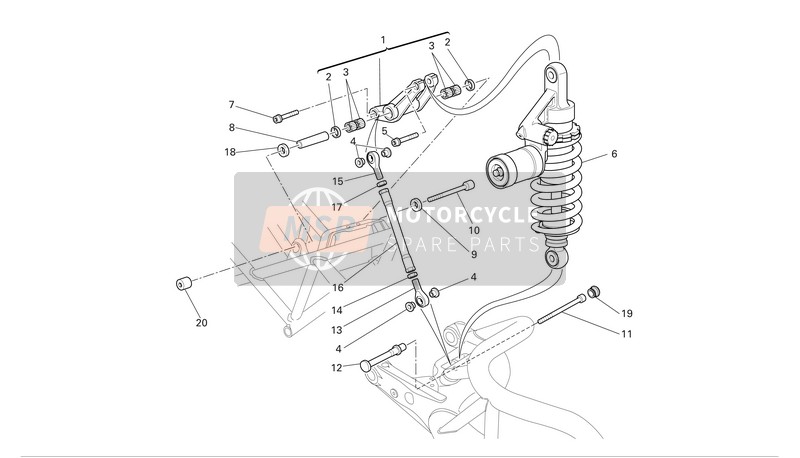 36520711A, Rear Shock Absorber, Ducati, 0