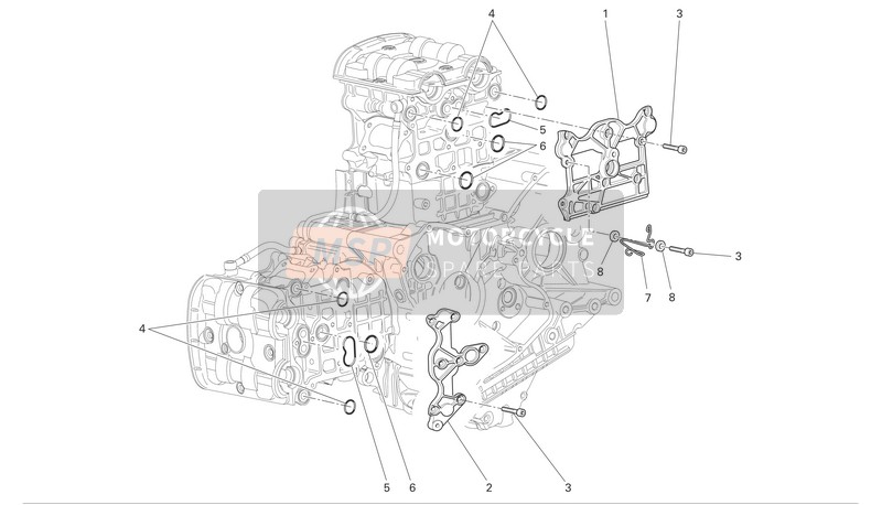 Ducati MONSTER S4R Eu 2008 Couvre-culasses pour un 2008 Ducati MONSTER S4R Eu