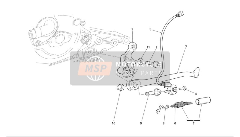 Ducati MONSTER S4R Usa 2006 Des Stands pour un 2006 Ducati MONSTER S4R Usa