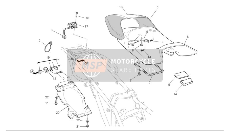 43611731AG, Filetto Grigio, Ducati, 0