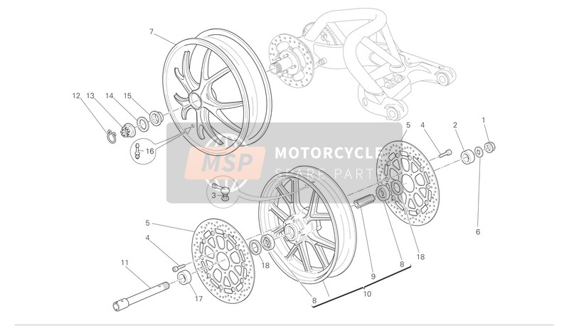 Roues avant et arrière