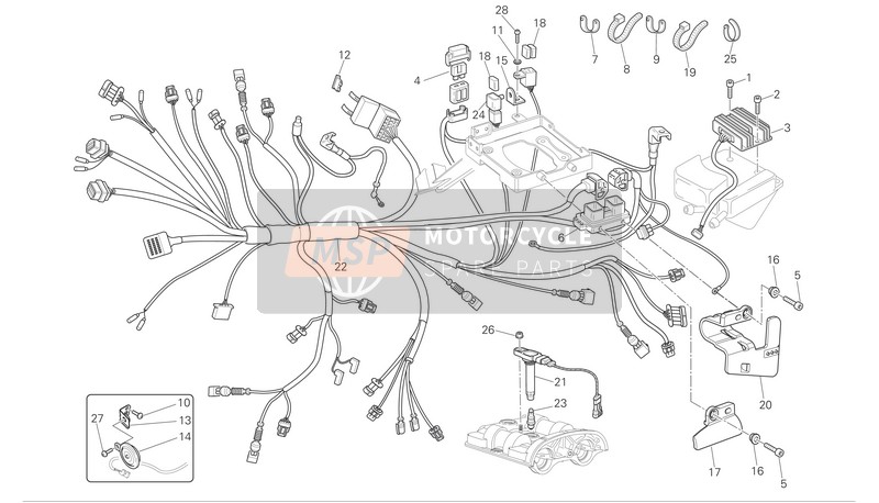 Ducati MONSTER S4RS Eu 2007 Electrical System for a 2007 Ducati MONSTER S4RS Eu