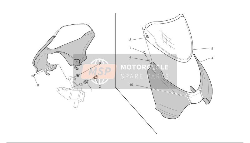 Ducati MONSTER S4RS Eu 2007 Scheinwerferverkleidung für ein 2007 Ducati MONSTER S4RS Eu