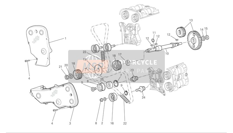 45120162A, Tensor Completo Movil, Ducati, 0