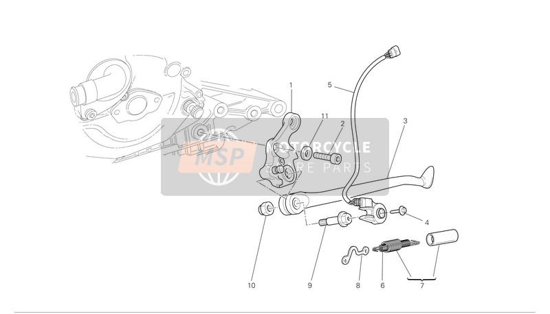 Ducati MONSTER S4RS Usa 2007 Ständer für ein 2007 Ducati MONSTER S4RS Usa