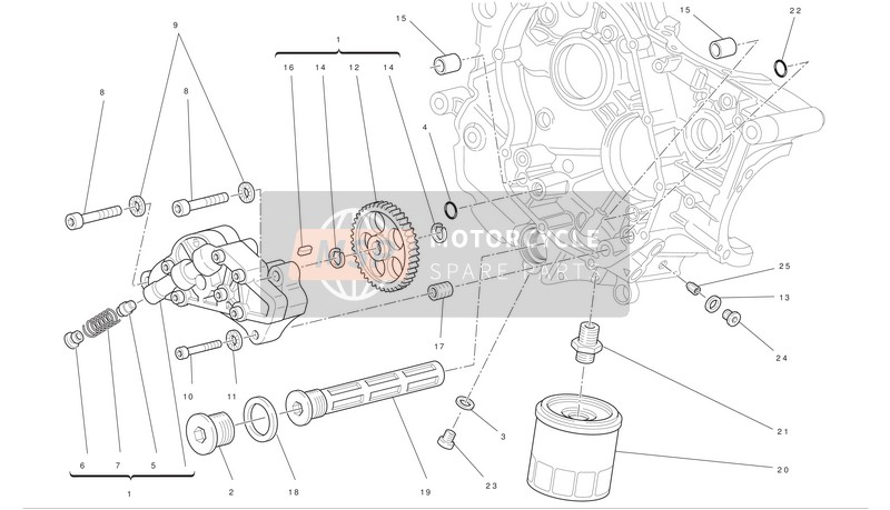 Ducati MONTER 696 ABS Eu 2011 Filters And Oil Pump for a 2011 Ducati MONTER 696 ABS Eu
