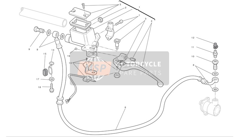 Ducati MONTER 696 ABS Eu 2011 Controllo della frizione per un 2011 Ducati MONTER 696 ABS Eu