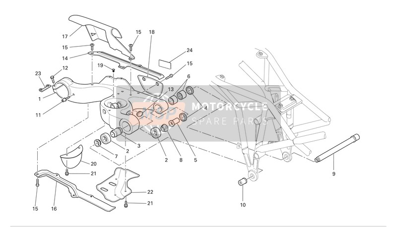 43313121A, Waarsch.Sticker, Ducati, 1