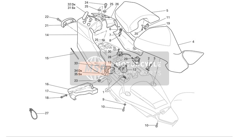 59510621D, Beifahrersitz, Ducati, 0