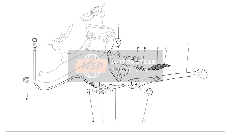 Ducati MULTISTRADA 1000 DS Eu 2006 Soportes para un 2006 Ducati MULTISTRADA 1000 DS Eu