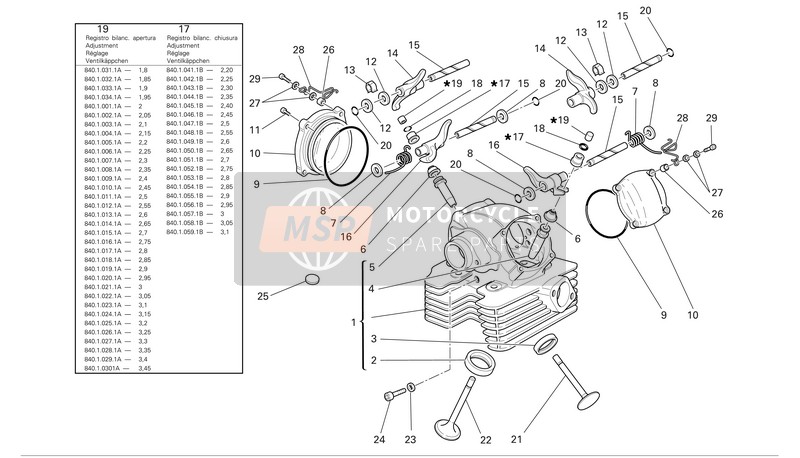 Ducati MULTISTRADA 1000 DS S Usa 2005 Culasse verticale pour un 2005 Ducati MULTISTRADA 1000 DS S Usa