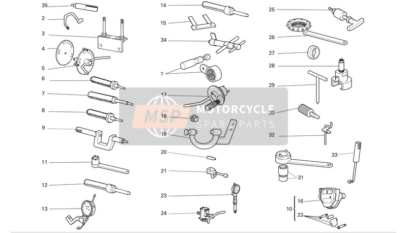 Ducati MULTISTRADA 1000DS S Eu 2006 Werkstatt-Servicewerkzeuge für ein 2006 Ducati MULTISTRADA 1000DS S Eu