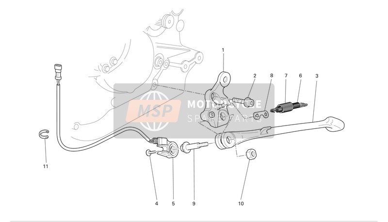 Ducati MULTISTRADA 1100 Eu 2007 Ständer für ein 2007 Ducati MULTISTRADA 1100 Eu