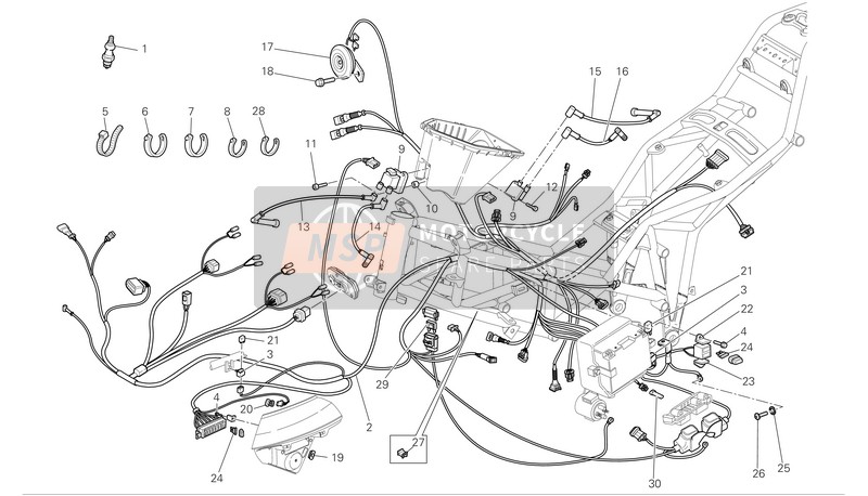 Ducati MULTISTRADA 1100 Eu 2008 Système électrique pour un 2008 Ducati MULTISTRADA 1100 Eu