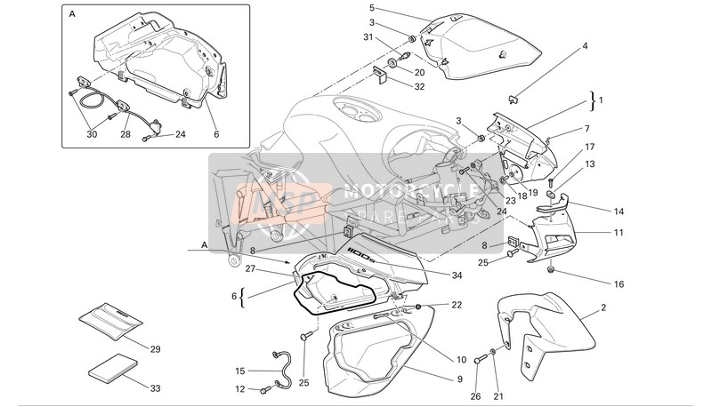 43712001AA, Emblema Multistrada 1100S, Ducati, 0