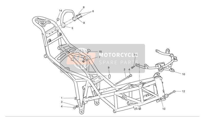 Ducati MULTISTRADA 1100 S Usa 2007 Telaio per un 2007 Ducati MULTISTRADA 1100 S Usa