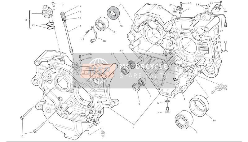 Ducati MULTISTRADA 1200 ABS Eu 2010 Demi-carter pour un 2010 Ducati MULTISTRADA 1200 ABS Eu