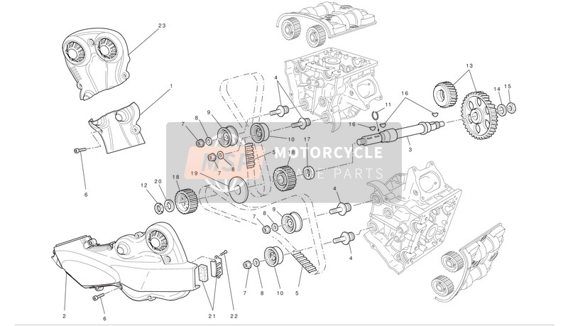 Ducati MULTISTRADA 1200 ABS Eu 2012 Timing System for a 2012 Ducati MULTISTRADA 1200 ABS Eu