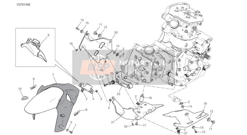 48026893AC, Front Fairing, Ducati, 0