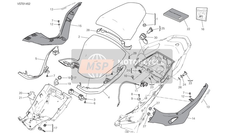 595P2521AB, Beifahrersitz, Ducati, 0