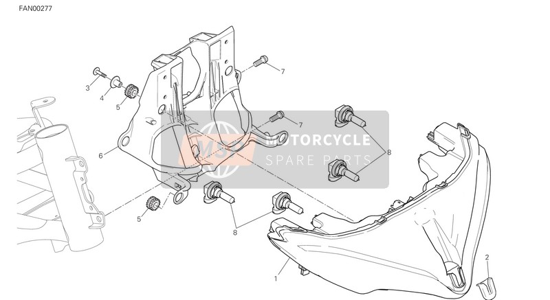 Ducati MULTISTRADA 1200 ABS Usa 2016 Faro per un 2016 Ducati MULTISTRADA 1200 ABS Usa