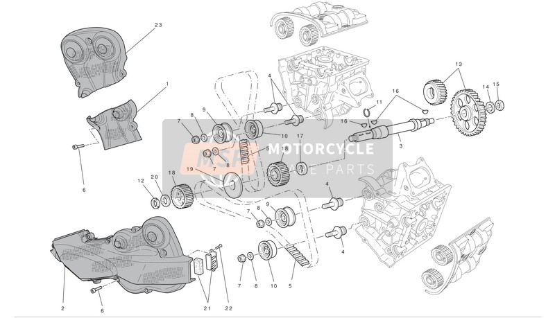 24511081A, Horizontal Belt External Cover, Ducati, 0