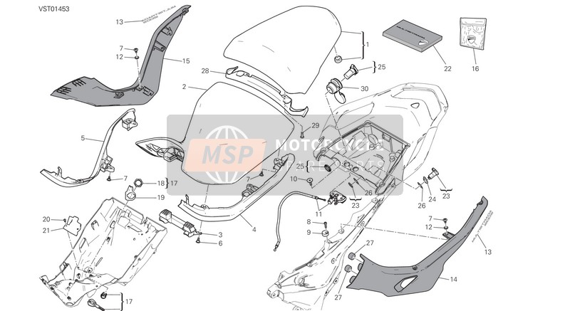 48211222AB, Seitendeckel, Rechts, Ducati, 0