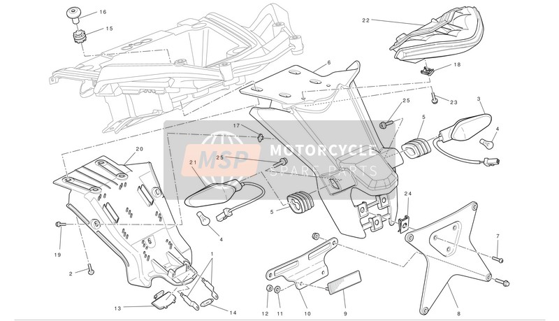 Ducati MULTISTRADA 1200 S ABS TOURING Eu 2010 Portatarga per un 2010 Ducati MULTISTRADA 1200 S ABS TOURING Eu