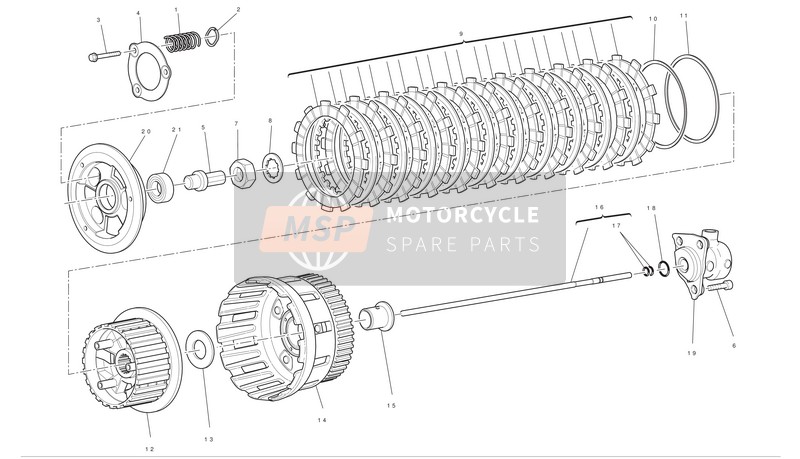 Ducati MULTISTRADA 1200 S ABS Usa 2010 Clutch for a 2010 Ducati MULTISTRADA 1200 S ABS Usa