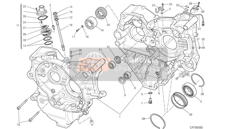 69927461A, Kit Gr.Carter C.RULLI-MTS1200 MY13-14-15, Ducati, 0