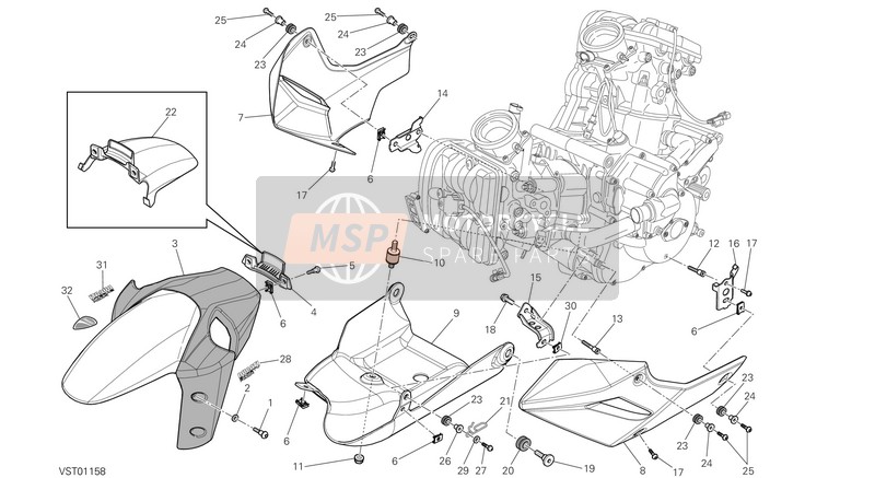 Ducati MULTISTRADA 1200 S GT USA 2013 Carénage pour un 2013 Ducati MULTISTRADA 1200 S GT USA