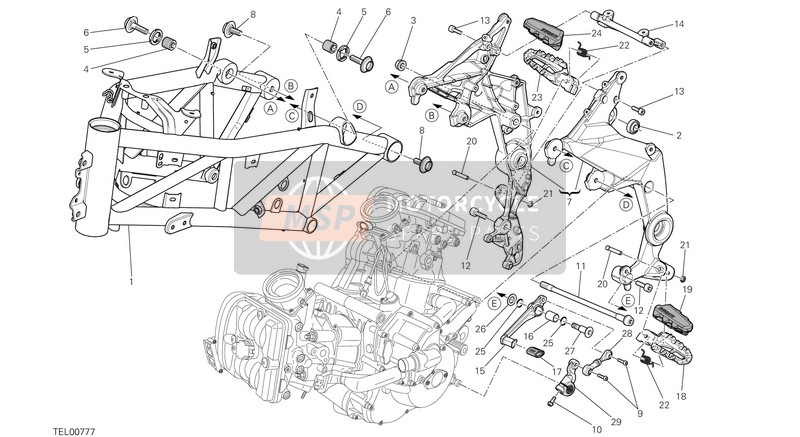 Ducati MULTISTRADA 1200 S GT USA 2013 Cadre pour un 2013 Ducati MULTISTRADA 1200 S GT USA