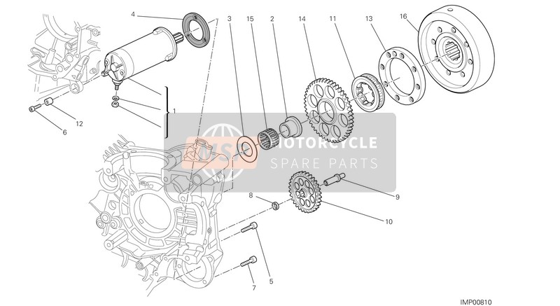 Ducati MULTISTRADA 1200 S GT USA 2013 Comenzando Motor para un 2013 Ducati MULTISTRADA 1200 S GT USA