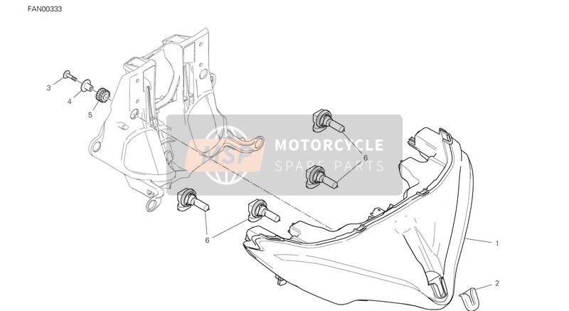 39040201A, Bulb 12V, 55W, Ducati, 2