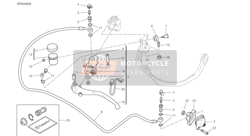 Ducati Multistrada 1260 ABS EU 2019 Maître-cylindre d'embrayage pour un 2019 Ducati Multistrada 1260 ABS EU