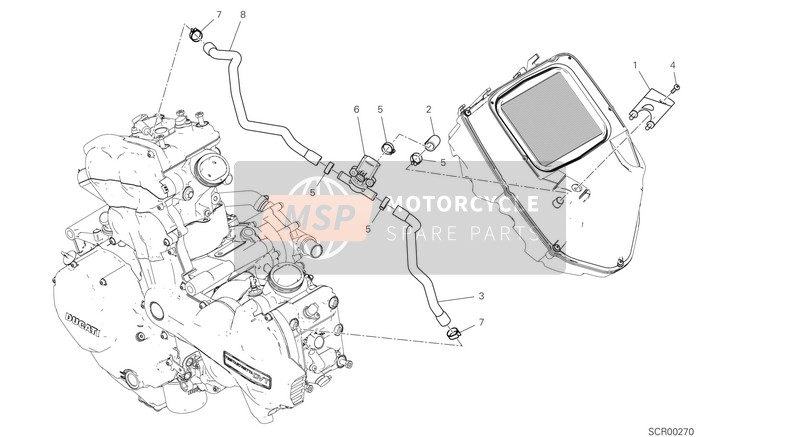 Ducati MULTISTRADA 1260 S ABS USA 2018 Attuatore per un 2018 Ducati MULTISTRADA 1260 S ABS USA