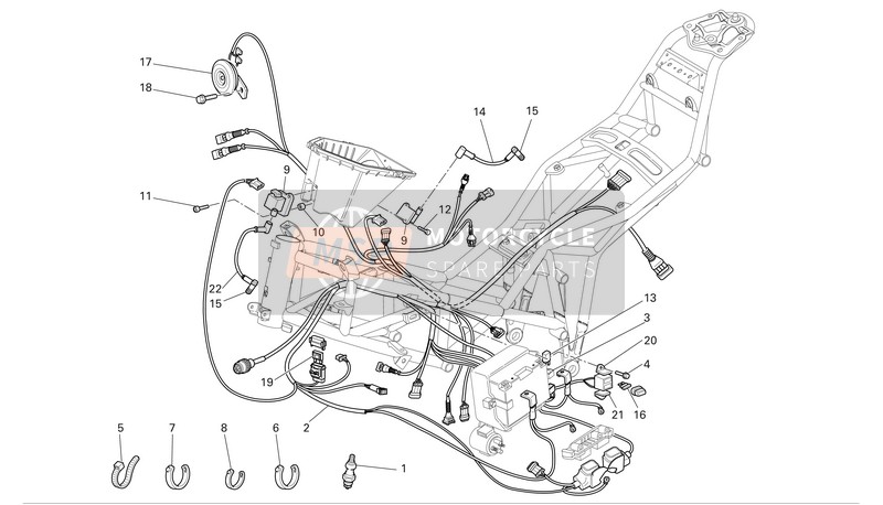 Ducati MULTISTRADA 620 Eu 2006 Sistema eléctrico para un 2006 Ducati MULTISTRADA 620 Eu