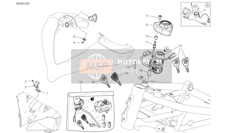 65220351A, KEY-OPERATED Switch, Ducati, 0