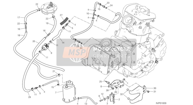 Ducati MULTISTRADA 950 EU 2018 Filtre à cartouche pour un 2018 Ducati MULTISTRADA 950 EU