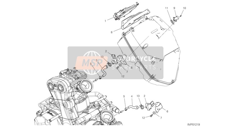 Ducati Multistrada 950 S USA 2020 Unidad de Controlar del Motor para un 2020 Ducati Multistrada 950 S USA