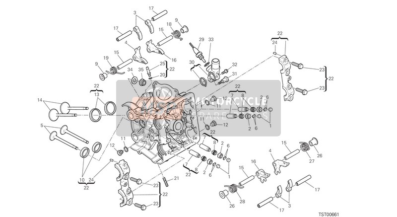 Ducati Multistrada 950 S USA 2020 Culata Horizontal para un 2020 Ducati Multistrada 950 S USA