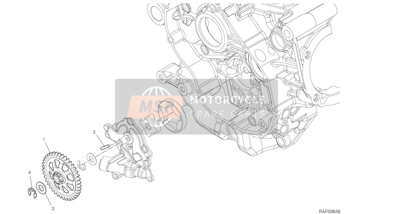 Ducati Multistrada 950 S USA 2020 La pompe à huile - Filtre pour un 2020 Ducati Multistrada 950 S USA