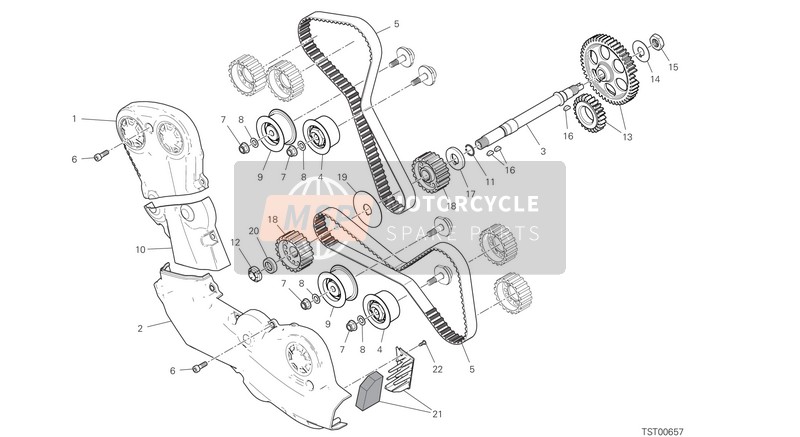 Ducati Multistrada 950 S USA 2020 Timing System for a 2020 Ducati Multistrada 950 S USA