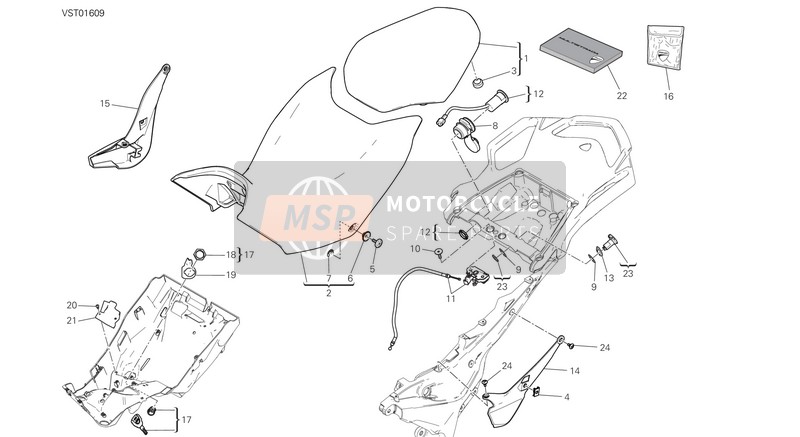 Ducati MULTISTRADA 950 USA 2018 Siège pour un 2018 Ducati MULTISTRADA 950 USA