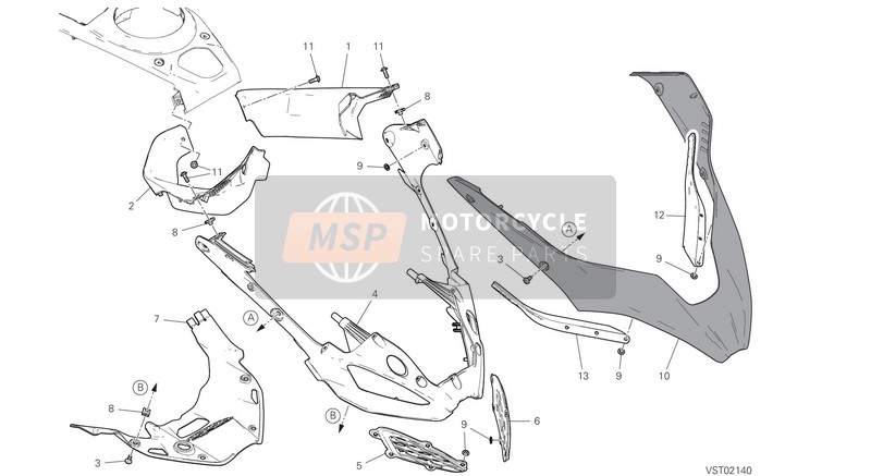 Ducati MULTISTRADA V4 2021 Transportador de Aire para un 2021 Ducati MULTISTRADA V4