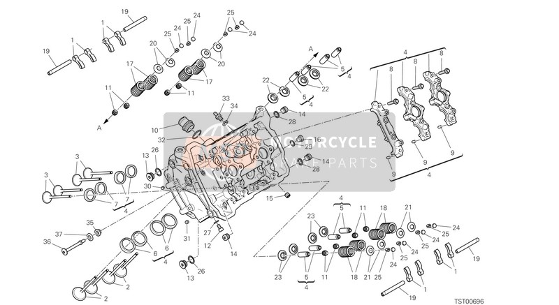 84012021AF, Valve Adjuster Set Stem D5-2.10, Ducati, 0