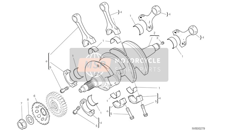 Ducati MULTISTRADA V4 S 2021 CONNECTING RODS for a 2021 Ducati MULTISTRADA V4 S