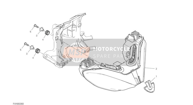 76412552A, CUP-HEADLIGHT Retain.Pad, Ducati, 0